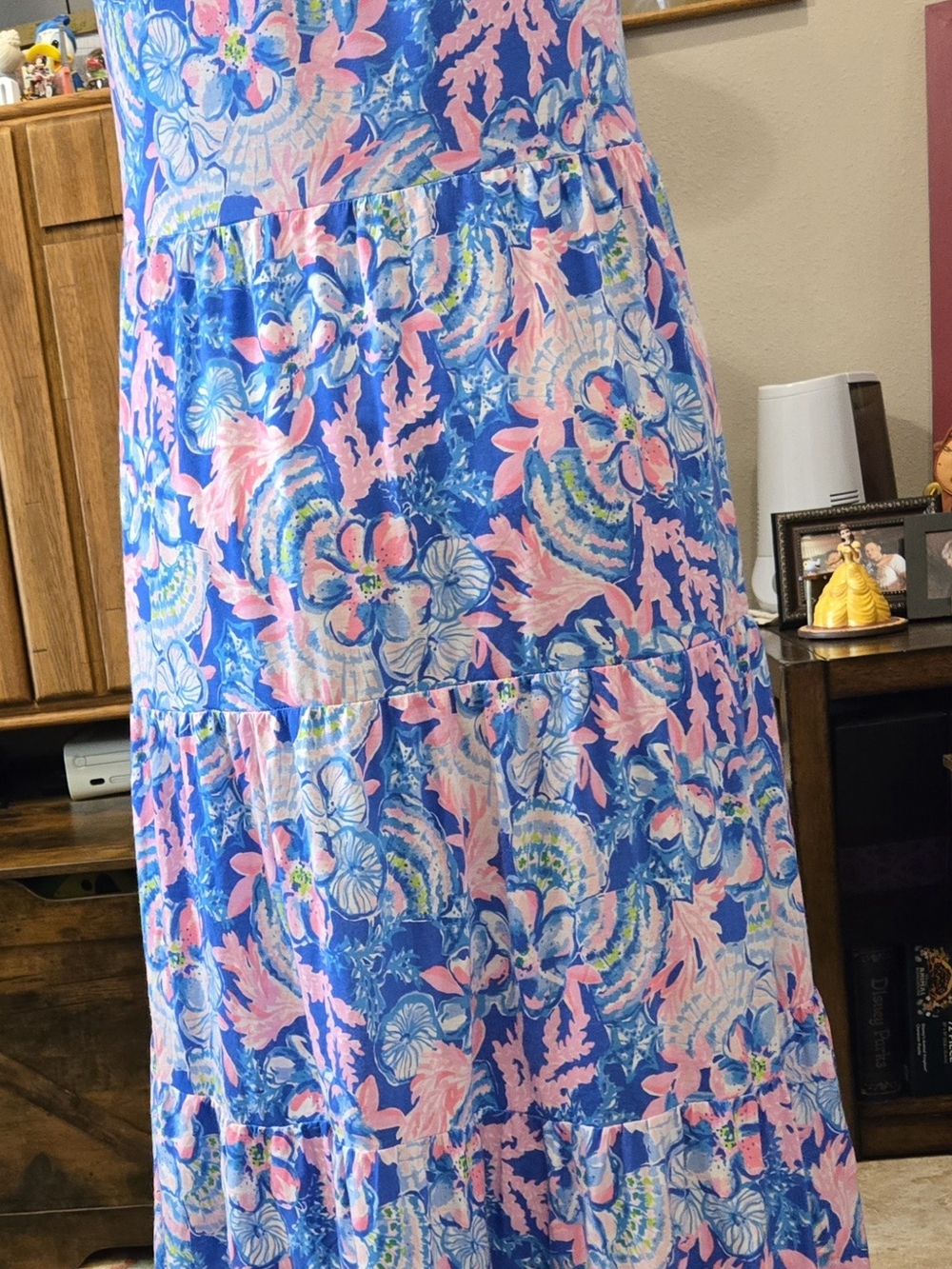 Sleeveless Floral Maxi Dress in Blue & Pink LILLY PULITZER - Picture 2 of 3